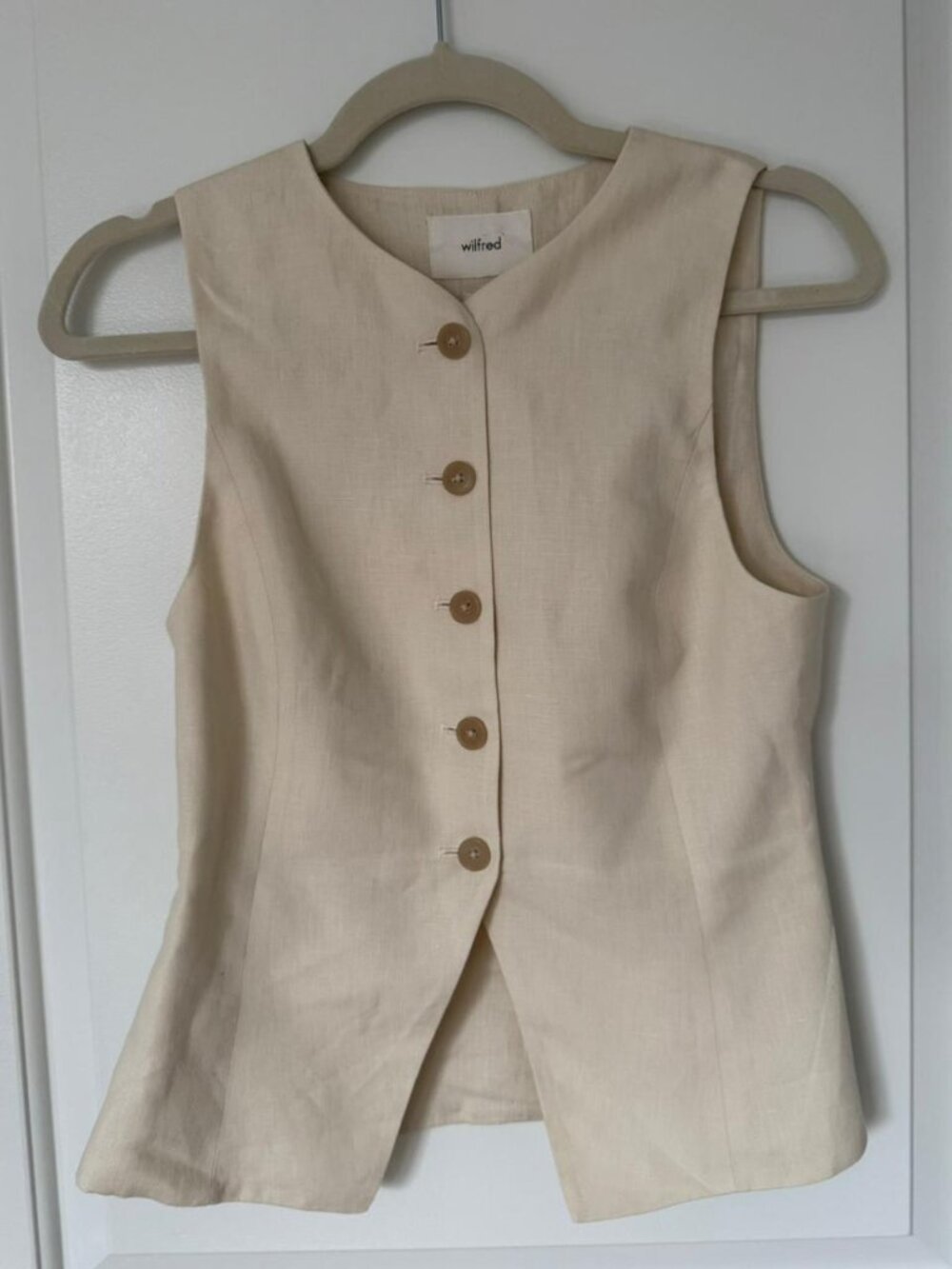 Aritzia Wilfred "Pacino" Linen Vest